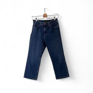 Vintage Lee High-Waisted Denim Capris Cotton Size 8 Jeans